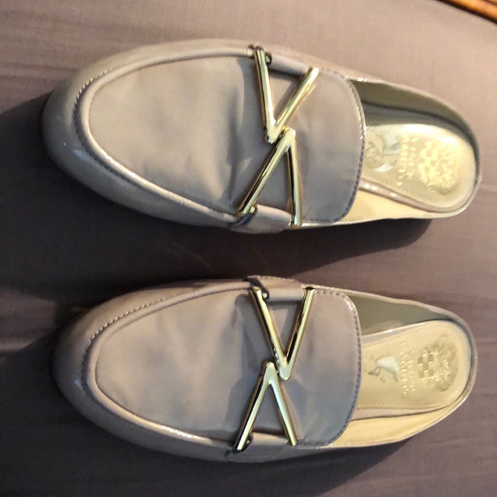 Vince Camuto beige mules